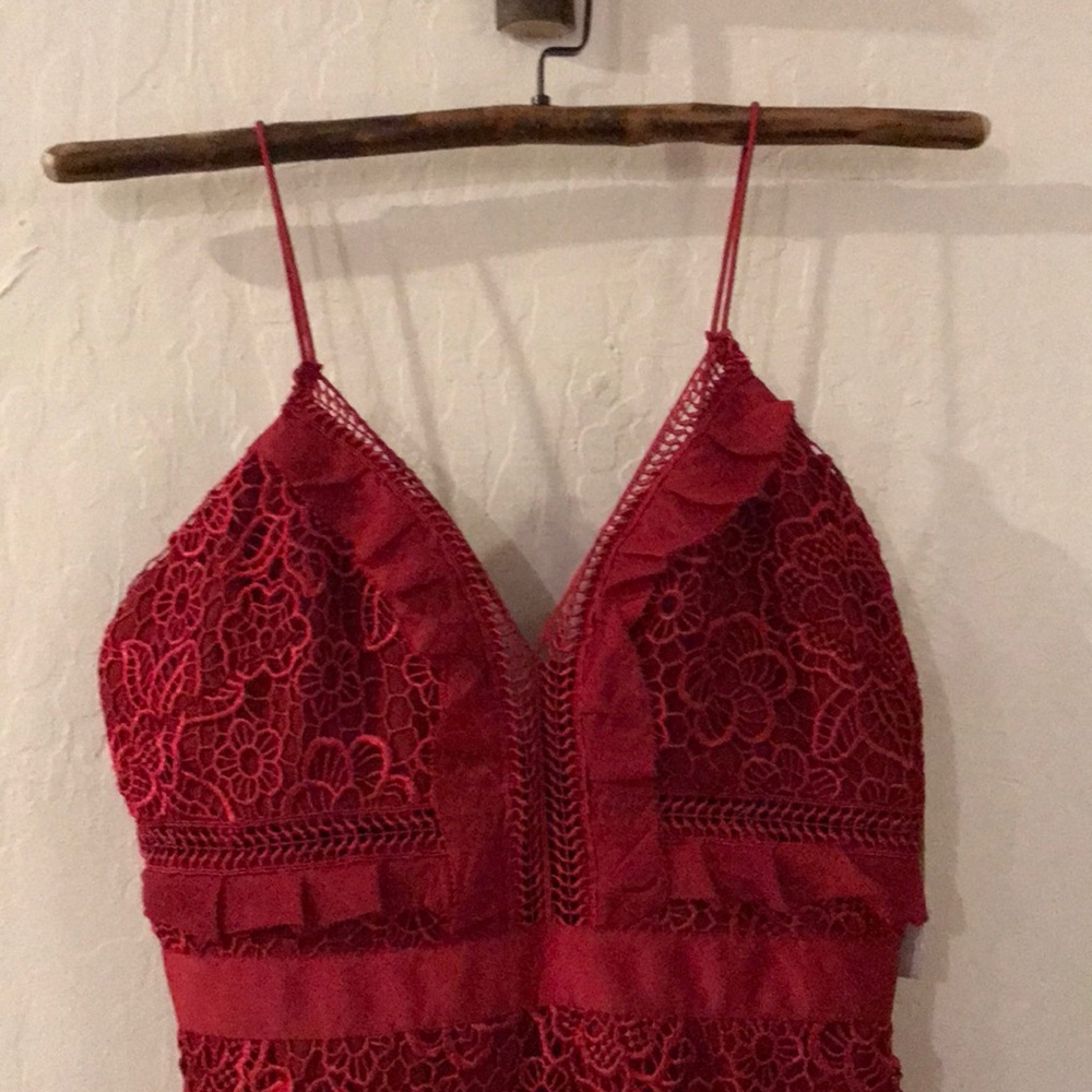 Self portrait red strappy dress NWT